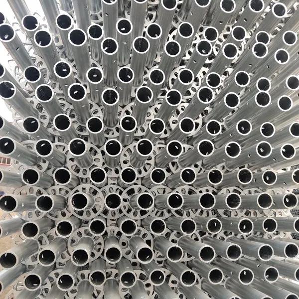 Hujung tiub tiang tegak (standard) perancah bergalvani