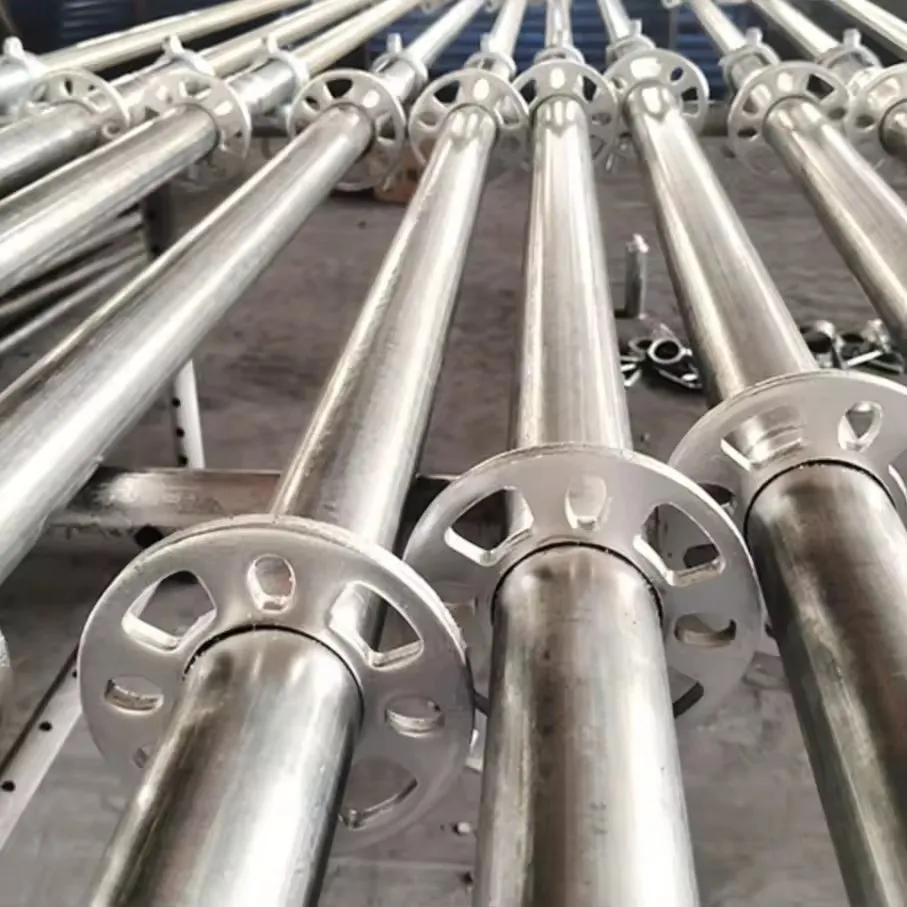 Tiang tegak ringlock galvani dengan roset dikimpal